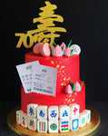 2-Tier 4D and Mahjong 13 Wonders Money Pulling Cake
