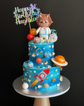 2-Tier Astronaut In Space Cake