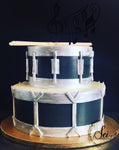 2-Tier Drum Cake