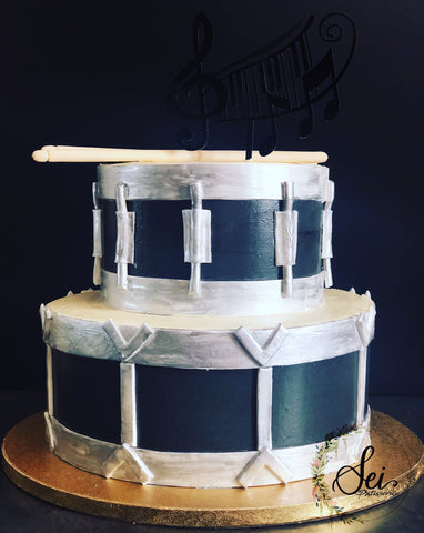 2-Tier Drum Cake