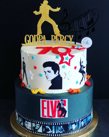 2-Tier Elvis Presley Cake