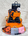 2-Tier Hermes Lover Gift Box Cake