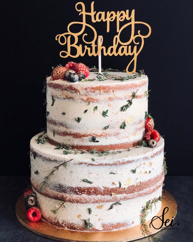 2-Tier Rustic Naked Cake