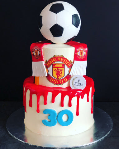2-Tier Soccer Cake
