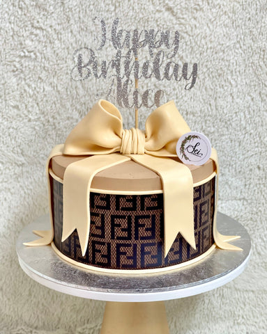 Fendi Gift Box Cake