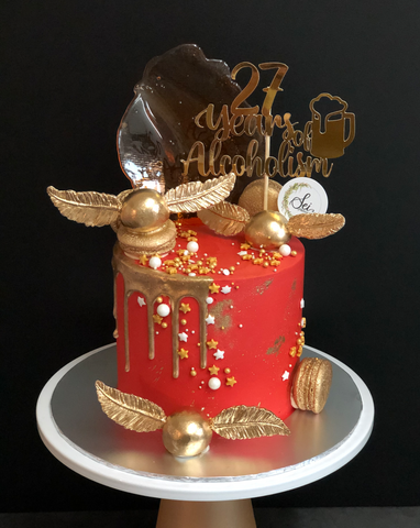 Harry Potter Golden Snitch Cake