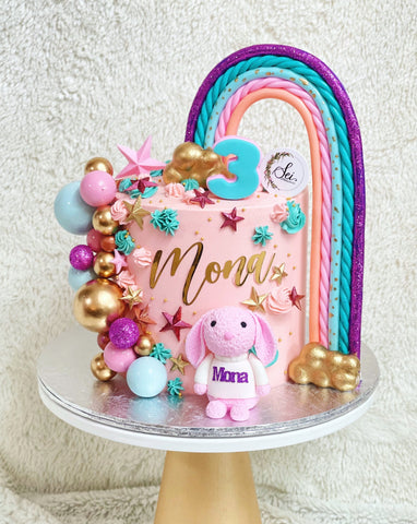 Jellycat Bunny Rainbow Cake