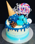 "Melted Ice Cream" Ombré Cake