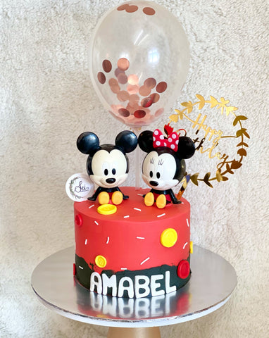 Mickey and Minnie Mouse Cake
