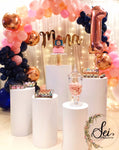 Navy x Pink Dessert Table