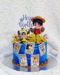 One Piece Luffy and Chopper Cake