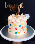 Paint Strokes Meringue Cake