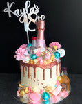 Rose Gold Champagne Tall Cake